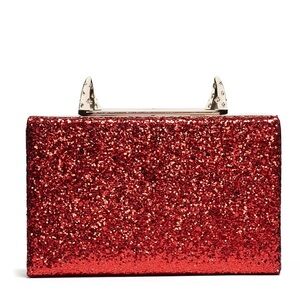 Kate spade Place Your Bets Glitter Ravi Horn Clutch
